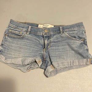 low rise jean shorts
